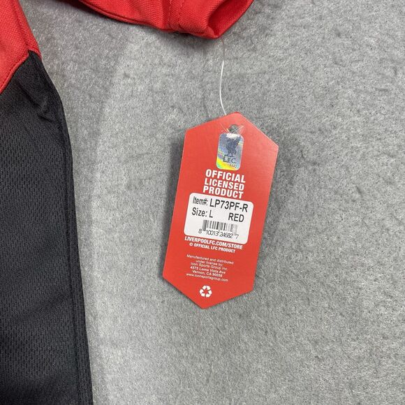 Liverpool FC Jersey Mens Large Red Black Official Licensed Fan Based LFC EPL - Picture 4 of 8